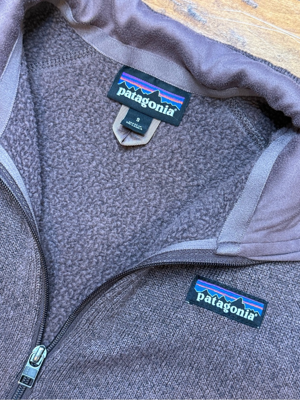 Patagonia Better Sweater 1/4 Zip Fleece Pullover Brown Size S